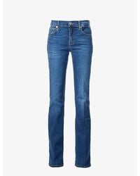 7 For All Mankind - Bootcut Mid-Rise Stretch-Denim Jeans - Lyst
