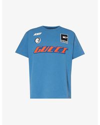 Gucci - Brand-appliqué Crewneck Cotton-jersey T-shirt - Lyst