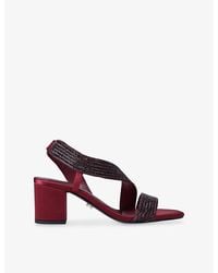 Carvela Kurt Geiger - Gala Jewel 60 Woven Heeled Sandals - Lyst