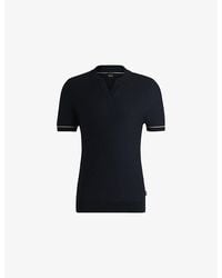 BOSS - Short-Sleeve Regular-Fit Knitted Polo Shirt - Lyst