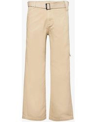 Jacquemus - Le Pantalon Marrone Wide-leg Relaxed-fit Cotton-canvas Trousers - Lyst