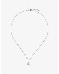 Missoma - Curly Molten Mini Initial L-Plated Sterling- Necklace - Lyst