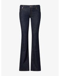 KHAITE - Conforti Mid-Rise Bootcut Denim Jeans - Lyst