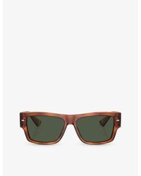 Dolce & Gabbana - Dg4451 Rectangle-frame Acetate Sunglasses - Lyst