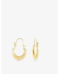 La Maison Du Couturier - Ece London The Harmony 22Ct Vermeil And Pearl Earrings - Lyst