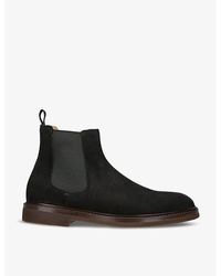 Brunello Cucinelli - Chunky-sole Pull-tab Suede Chelsea Boots - Lyst