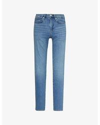 FRAME - L'homme Slim-fit Tapered-leg Stretch Recycled-denim-blend Jeans - Lyst