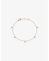Astley Clarke - Lab Grown 14Ct- And 0.08Ct Lab-Grown Diamond Station Bracelet - Lyst