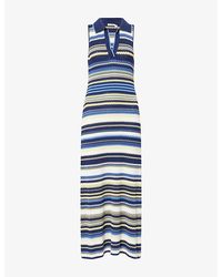 Jonathan Simkhai - Kerrin Collared Cotton-Knit Midi Dress - Lyst