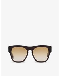 Chloé - Ch0149s Square-frame Tortoiseshell Acetate Sunglasses - Lyst