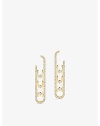 Messika - Move 10Th 18Ct And 1Ct Diamond Earrings - Lyst