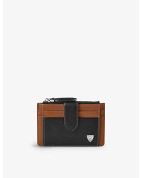 Aspinal of London - Logo-embossed Zipped Leather Coin And Card Holder - Lyst