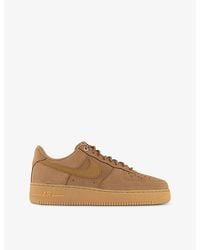 Nike - Air Force 1 '07 Suede And Leather Low-Top Trainers - Lyst