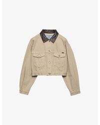 Prada - Old Denim Blouson Jacket - Lyst