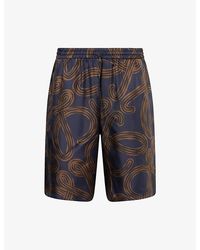 Loewe - X Paula's Ibiza Printed Silk Shorts - Lyst