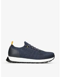 Doucal's - Vy Sydney Knitted And Leather Trainers - Lyst