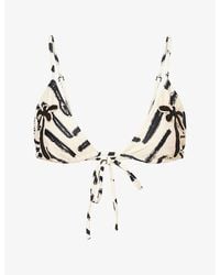 Johanna Ortiz - Konibo Triangle Bikini Top - Lyst