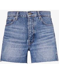 Rag & Bone - High-rise Denim Shorts - Lyst