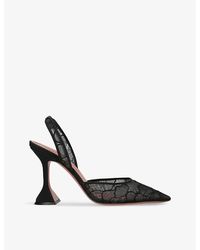 AMINA MUADDI - Holli 95 Sling-Back Lace Heeled Courts - Lyst