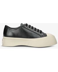 Marni - Pablo Platform-sole Leather Low-top Trainers - Lyst