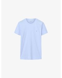 AllSaints - Tonic Logo-Embroidered Slim-Fit Cotton T-Shirt - Lyst