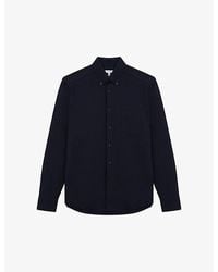 Reiss - Greenwich Slim-Fit Long-Sleeve Cotton Shirt - Lyst