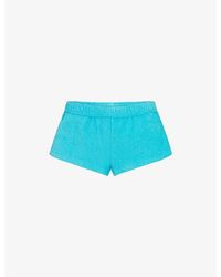 Skims - Terry Cover-Ups Foldover Cotton Shorts - Lyst
