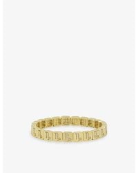 Lisa Gozlan - The Zodiac Capricorn 18Ct-Plated Brass And Cubic Zirconia Bracelet - Lyst