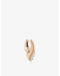 Kismet by Milka - Flare 0.21Ct Diamond Huggie Earring - Lyst