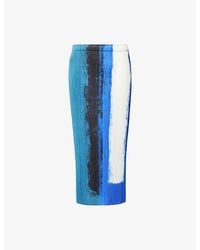 Pleats Please Issey Miyake - Jump Knitted Midi Skirt - Lyst