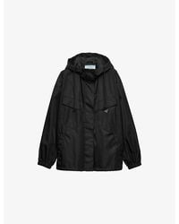 Prada - Re Nylon Logo-Embellished Woven Jacket - Lyst