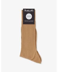 Pantherella - Danvers Branded Cotton-Blend Socks - Lyst
