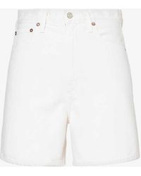 Agolde - Stella High-rise Organic-cotton Denim Shorts - Lyst