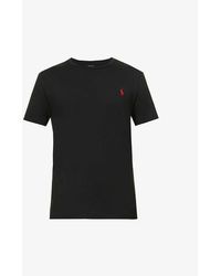 Polo Ralph Lauren - Short-sleeved Crewneck Cotton-jersey T-shirt X - Lyst