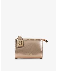Dune - Koined Metallic Faux-leather Purse - Lyst