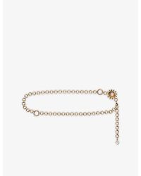 Maje - Flower-Embellished Metal Chain Belt - Lyst
