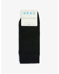 FALKE - Sensitive London Ankle-Rise Stretch-Cotton Socks - Lyst
