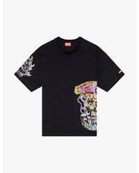 DIESEL - T-Boxt Q14 Graphic-Print Relaxed-Fit Cotton T-Shirt - Lyst