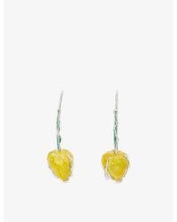 Marni - Tulip Enamelled Drop Earrings - Lyst