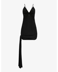 Dion Lee - Asymmetric Bolt-embellished Jersey Mini Dress - Lyst