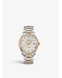 Longines - L2.793.5.77.7 Master Master 18ct Rose Gold-plated Stainless Steel And Diamond Watch - Lyst