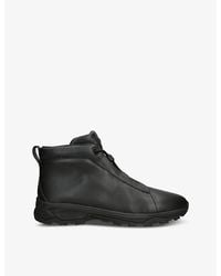 ZEGNA - Triple Stitch Vetta Leather High-Top Trainers - Lyst