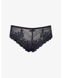 Wacoal - Embrace Lace Mesh Tanga Briefs - Lyst