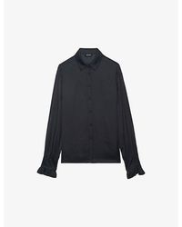 Zadig & Voltaire - Thely Wing-Embellished Satin Shirt - Lyst