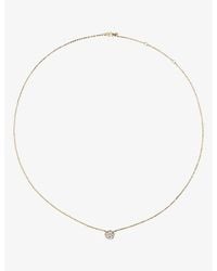 Monica Vinader - Mv Siren Solitaire 0.5Ct Lab-Grown Diamond 14Ct Necklace - Lyst
