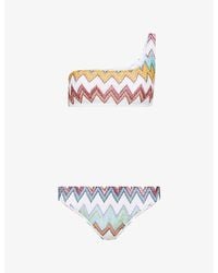 Missoni - Zig-Zag Asymmetric Bikini Set - Lyst