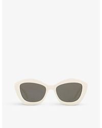 Saint Laurent - Sl 423 Cat-eye Frame Acetate Sunglasses - Lyst