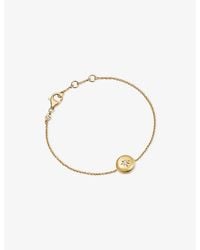 Astley Clarke - Biography 18Ct- Plated Sterling- And Sapphire Locket Bracelet - Lyst
