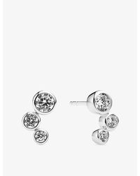 Sif Jakobs - Sardinien Tre Rhodium-Plated Sterling And Cubic Zirconia Stud Earrings - Lyst