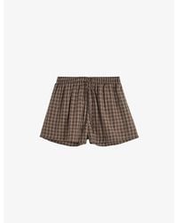 Tekla - Striped Cotton-Twill Pyjama Shorts - Lyst